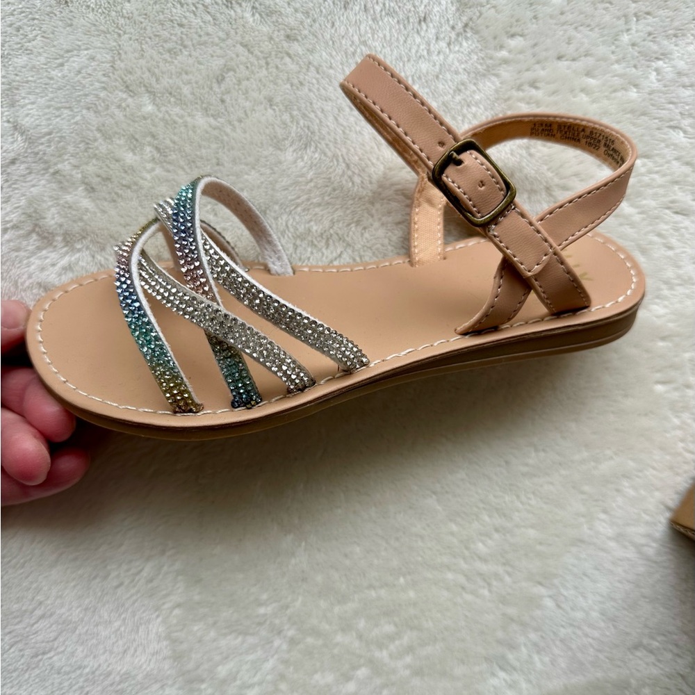 Girls Rhinestone Sandals